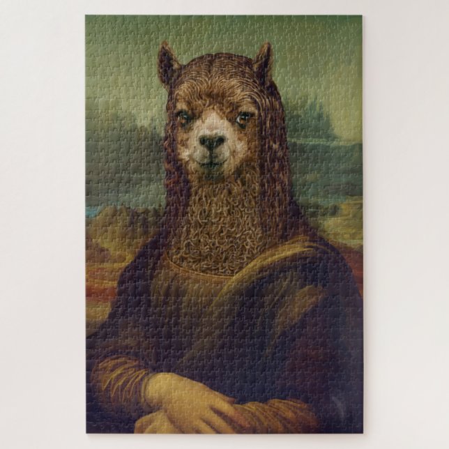 Noble Beasts - Mona Llama Jigsaw Puzzle (Vertical)