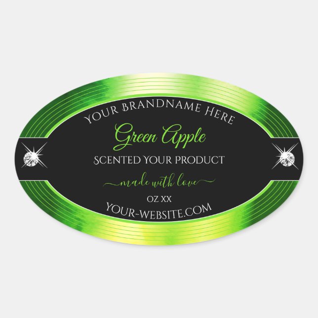 Noble Black Marbled Green Brilliants Product Label (Front)