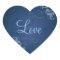 Noble Blue Scroll Heart Blue Love Sticker