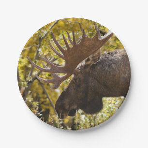 Noble Bull Moose Paper Plate