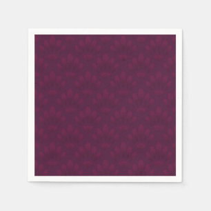 Noble burgundy in art deco style. napkin