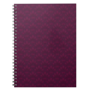 Noble burgundy in art deco style. notebook