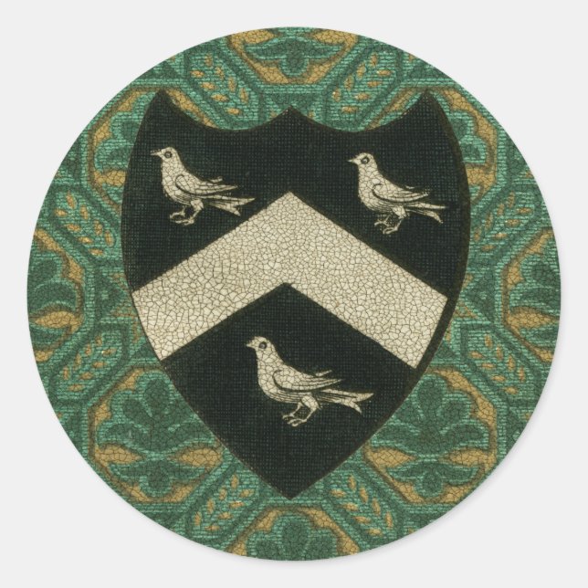 Noble Crest II Classic Round Sticker (Front)