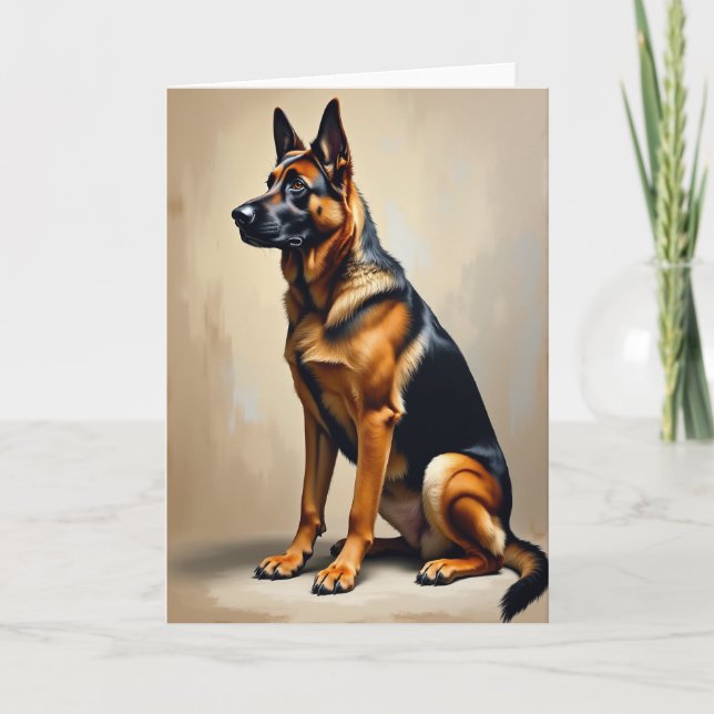 Noble Dog Sweet Fathers Day Card (Front)