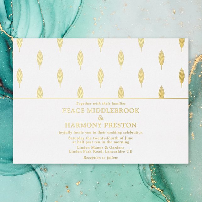 Noble Fern Gold Pattern Wedding (Creator Uploaded)