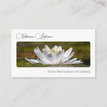 Noble florist white water lily calligraphy QR-Code