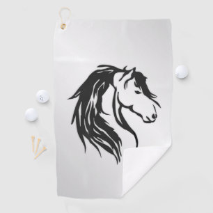 Noble Horse Head Golf Towel