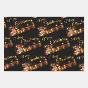 Noble Merry Christmas gift wrapping paper! Paper Sheet