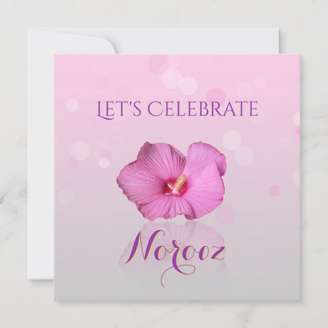 Noble Persian New Year Bloom - Invitation (Front)