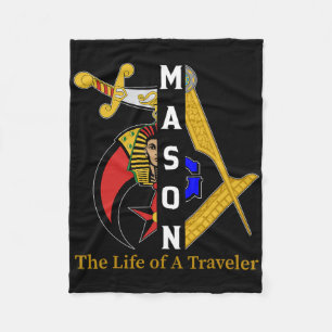 Noble Shriner Mason The Life Of Traveller Freemaso Fleece Blanket