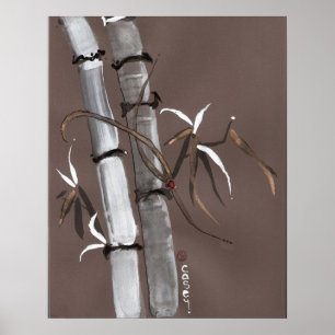 Noble Snow Spirit like Bamboo Poster