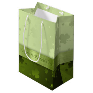 Noble St. Patrick's Day Shamrocks Medium Gift Bag