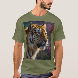 Noble Tiger Painterly Portrait T-Shirt