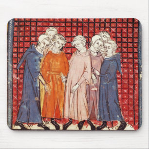 Noblemen conspiring against King Louis Mouse Mat