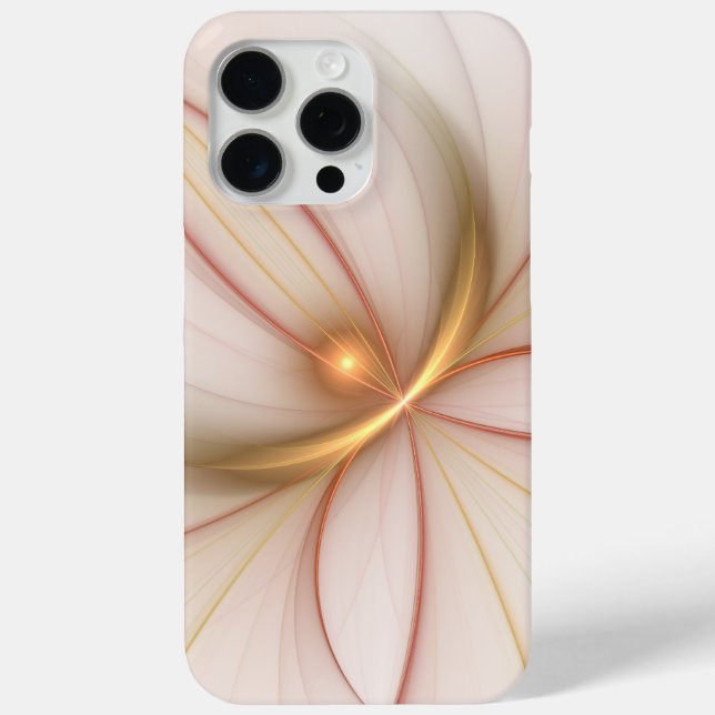 Nobly Copper And Gold Abstract Modern Fractal Art Case-Mate iPhone Case (Back)