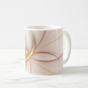 Nobly Copper And Gold Abstract Modern Fractal Art Coffee Mug