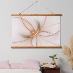 Nobly Copper And Gold Abstract Modern Fractal Art Hanging Tapestry