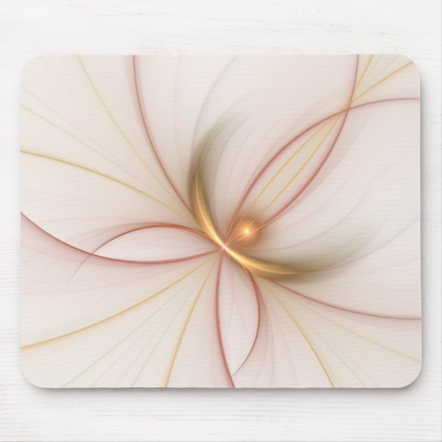 Nobly Copper And Gold Abstract Modern Fractal Art Mouse Mat (Front)