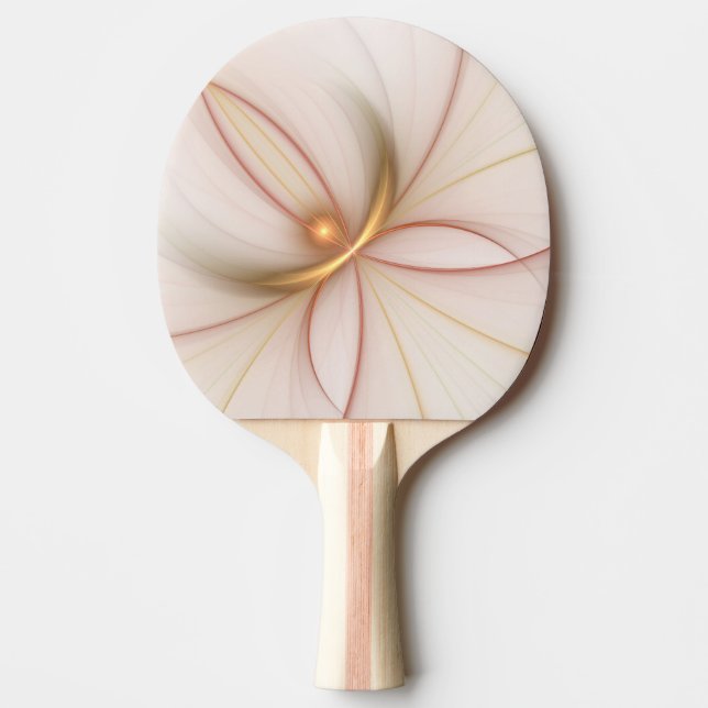 Nobly Copper And Gold Abstract Modern Fractal Art Ping Pong Paddle (Front)