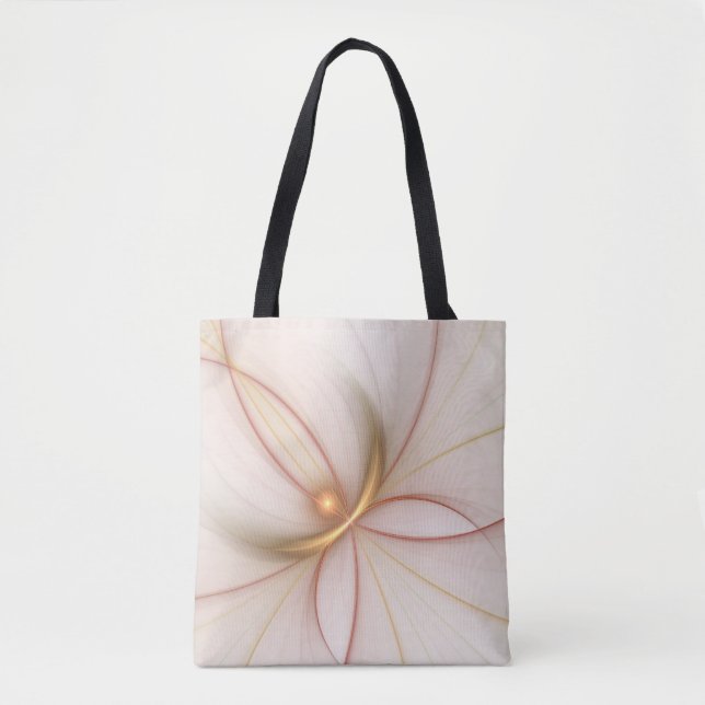 Nobly Copper And Gold Abstract Modern Fractal Art Tote Bag (Front)