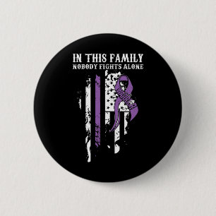Nobody Alone- Pancreatic Cancer Awareness Support 6 Cm Round Badge