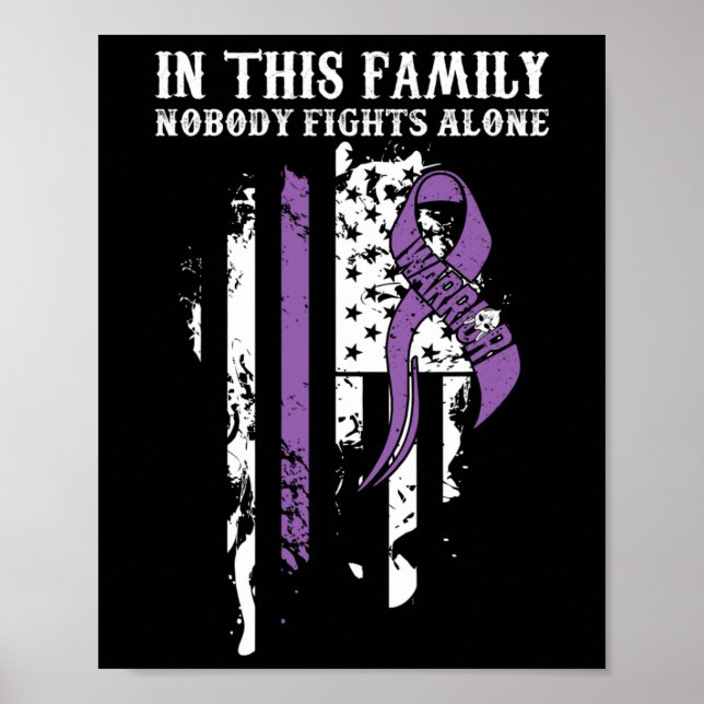 Nobody Alone- Pancreatic Cancer Awareness Support  Poster (Front)