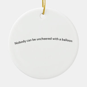 Nobody can be uncheered with a balloon ceramic tree decoration
