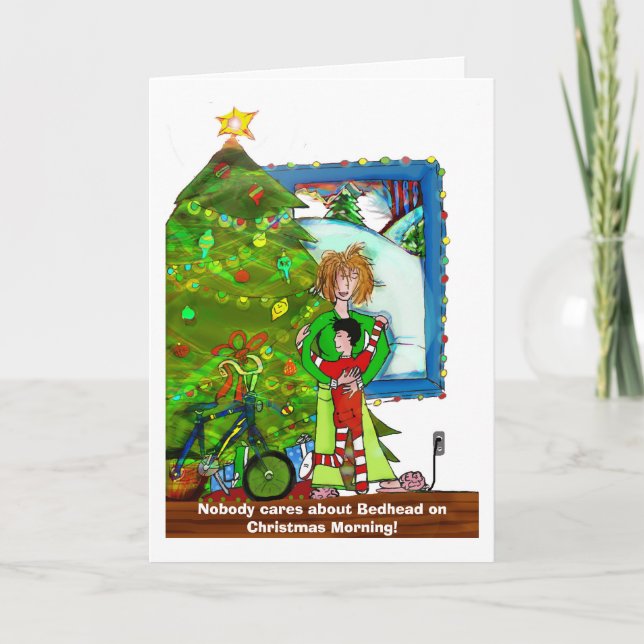 Nobody cares about Bedhead Holiday Card (Front)