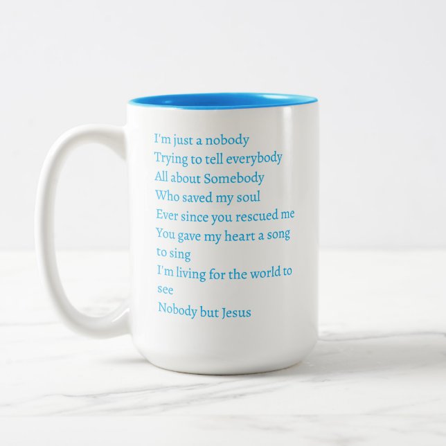 Nobody Coffee Mug (Left)