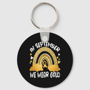 Nobody fight Childhood Cancer Awareness Alone  In  Key Ring