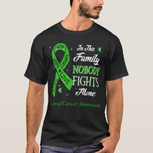 Nobody Fights Alone Adrenal Cancer Awareness T-Shirt
