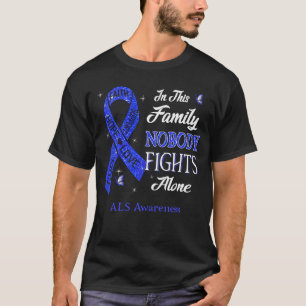 Nobody Fights Alone ALS Awareness T-Shirt