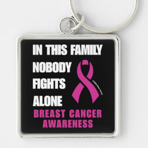 NOBODY FIGHTS ALONE...Breast Cancer Key Ring