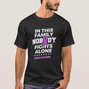 Nobody Fights Alone Epilepsy Awareness T-Shirt