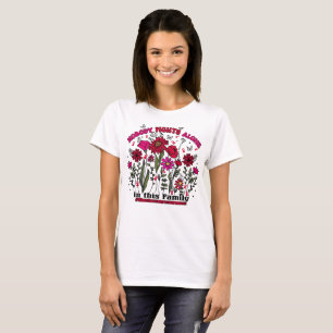 Nobody Fights Alone Floral Blood Cancer T-Shirt
