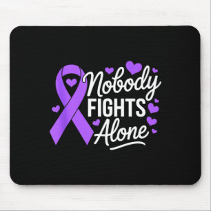 Nobody fights alone heart lupus awareness sle mouse mat