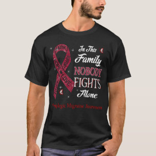 Nobody Fights Alone Hemiplegic Migraine Awareness T-Shirt