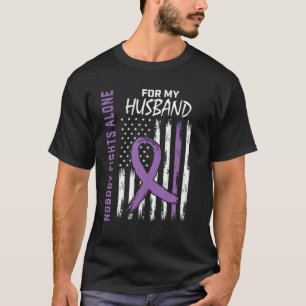 Nobody Fights Alone Husband Lupus Awareness Americ T-Shirt
