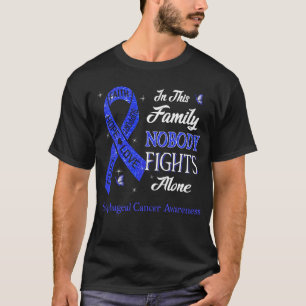 Nobody Fights Alone Oesophageal Cancer Awareness T-Shirt