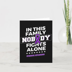 Nobody Fights Alone Overdose Awareness Card