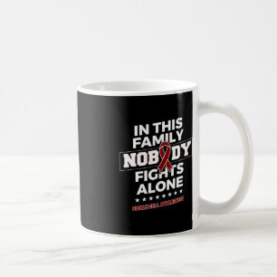 Nobody fights alone Sickle Cell Awareness Coffee Mug