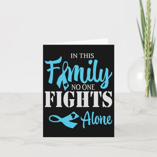 Nobody Fights Diabetes Alone Support Diabetes Awar Card (Front)