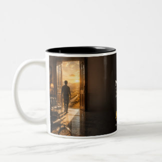 Nobody Is Coming Book Quote Two-Tone Coffee Mug