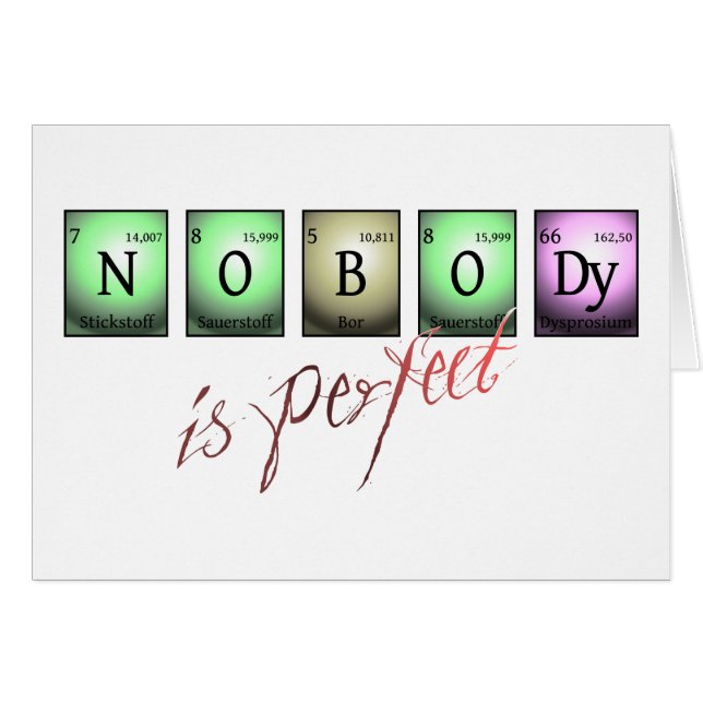 nobody is perfect (Front Horizontal)