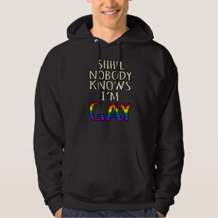 Nobody Knows I'm Gay Lgbtq Pride Month Supporter G Hoodie