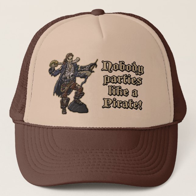 Nobody Parties... Trucker Hat (Front)