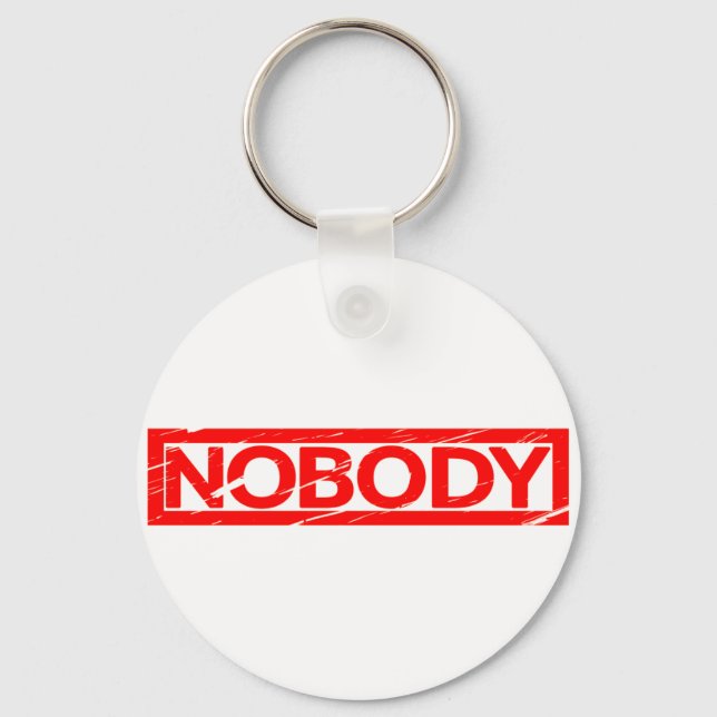 Nobody Stamp Key Ring (Front)