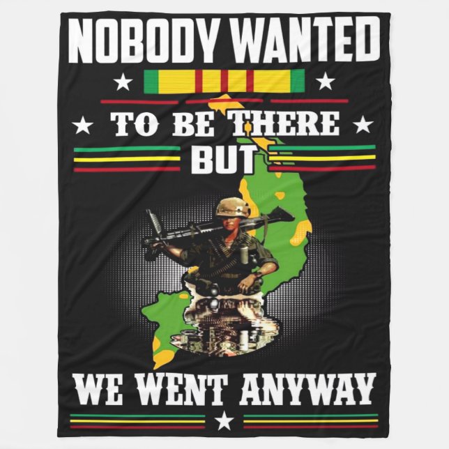 NOBODY WANTED TO BE THERE.... FLEECE BLANKET (Front)