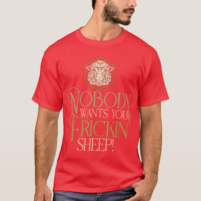 Nobody Wants Your Frickin Sheep Board Game boy T-Shirt (Front)
