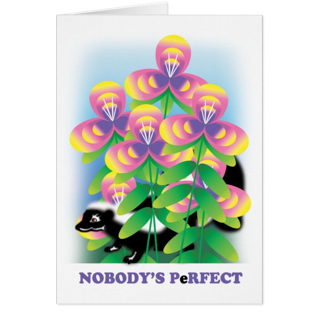 NOBODY'S PeRFECT CARD (Front)
